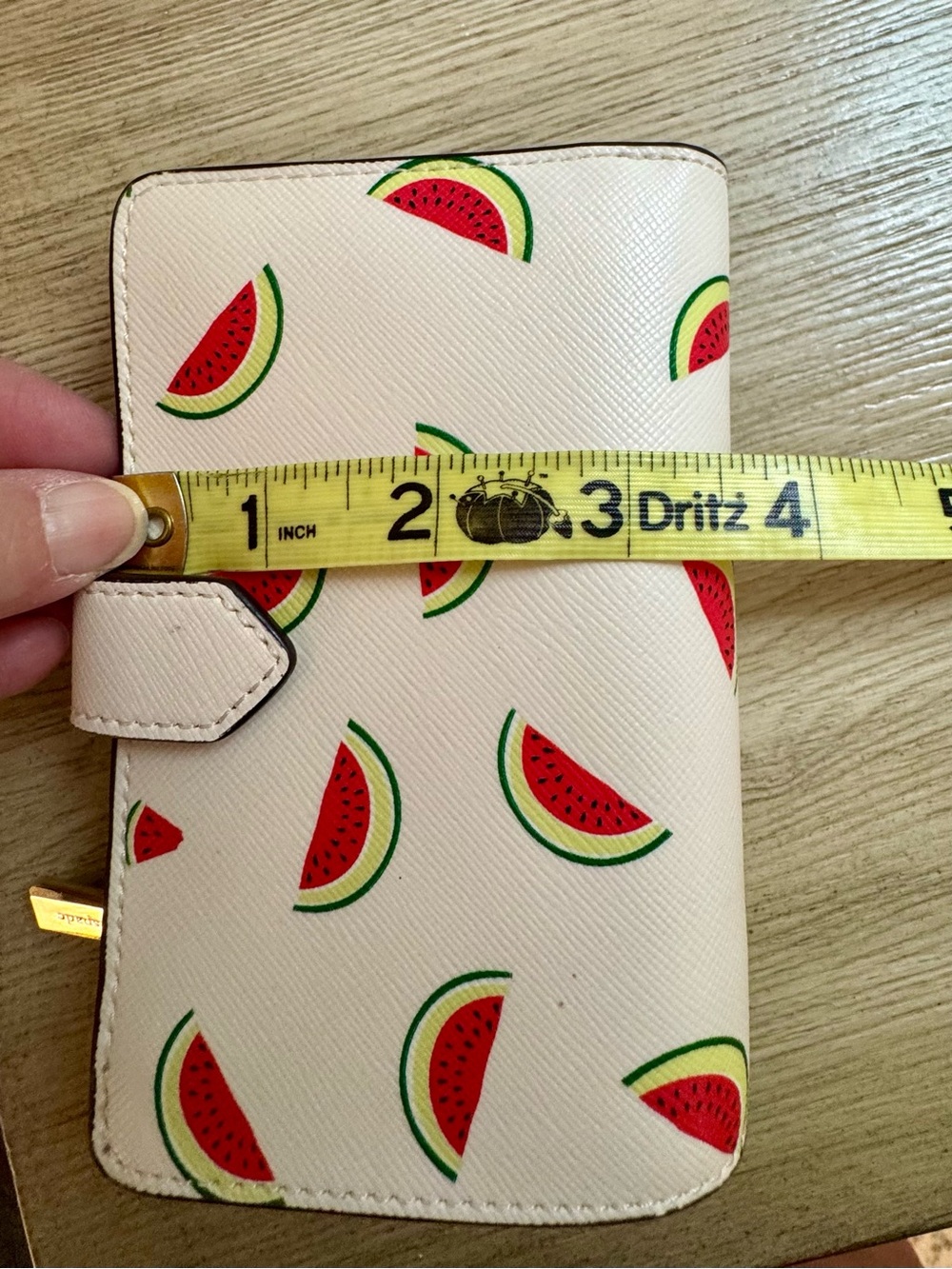 Kate Spade Staci Watermelon Party Medium Compact Bifold Wallet - Picture 13 of 15